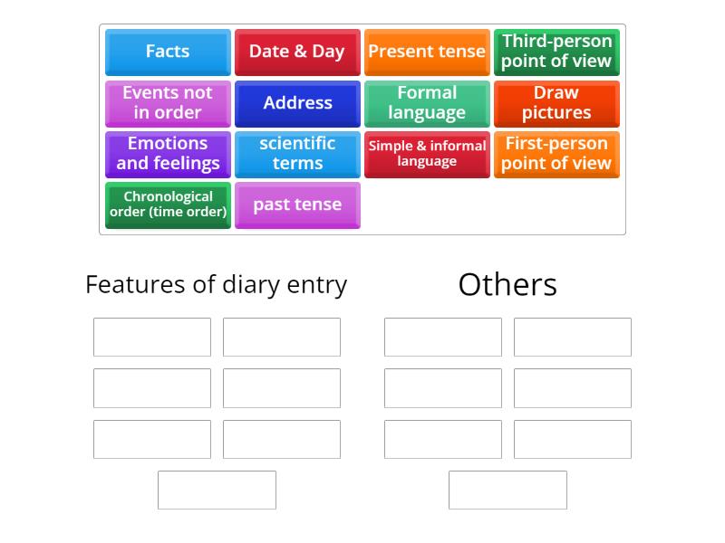 features-of-diary-entry-group-sort