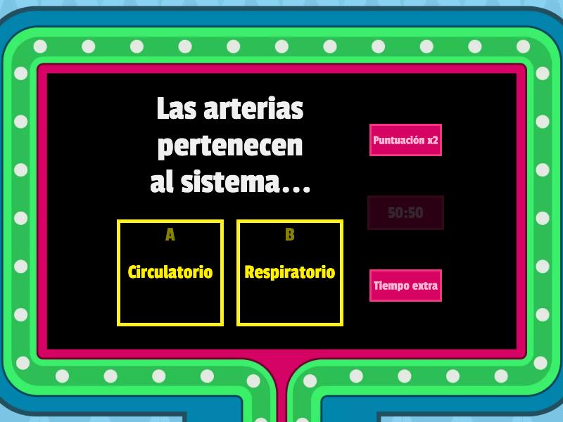 SISTEMAS DEL CUERPO - Gameshow Quiz