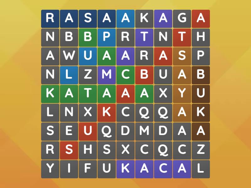 BAHASA INDONESIA - Wordsearch
