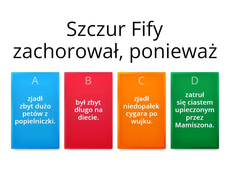 Dynastia Miziołków Streszczenie W Punktach Dynastia Miziołków - czy znasz treść lektury? - Quiz
