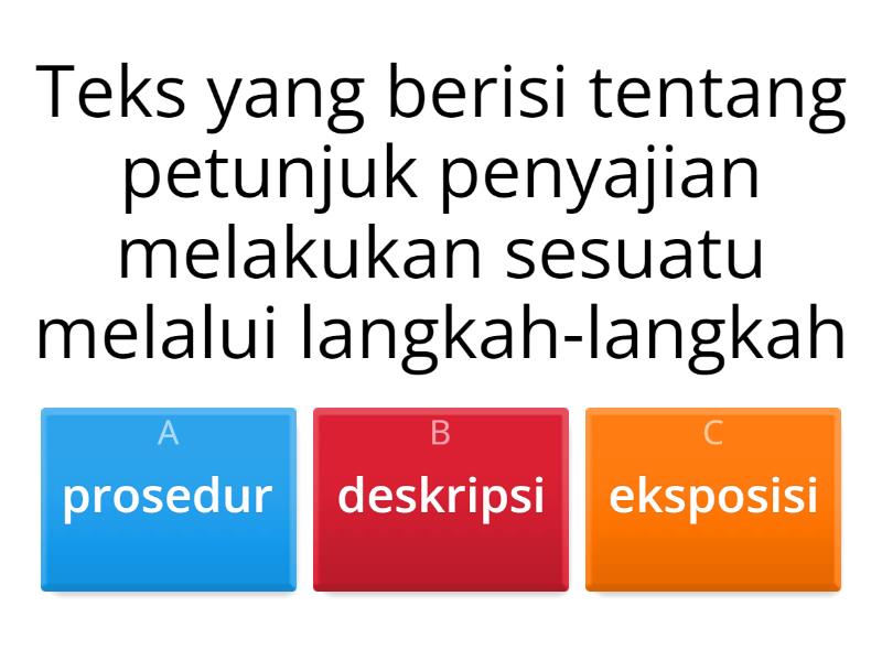 Teks Prosedur - Quiz