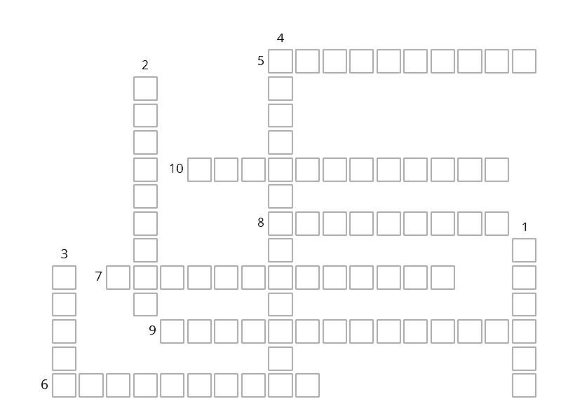 Think 1 unit 7 - Crossword