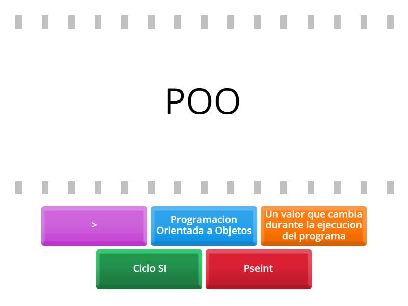 Terminos de Programacion - Cada oveja con su pareja