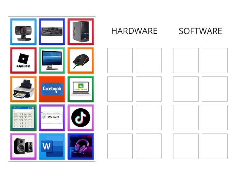 HARDWARE OR SOFTWARE - Group sort