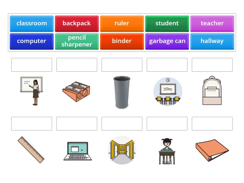 Part 2 - Classroom Objects Matching - Match up