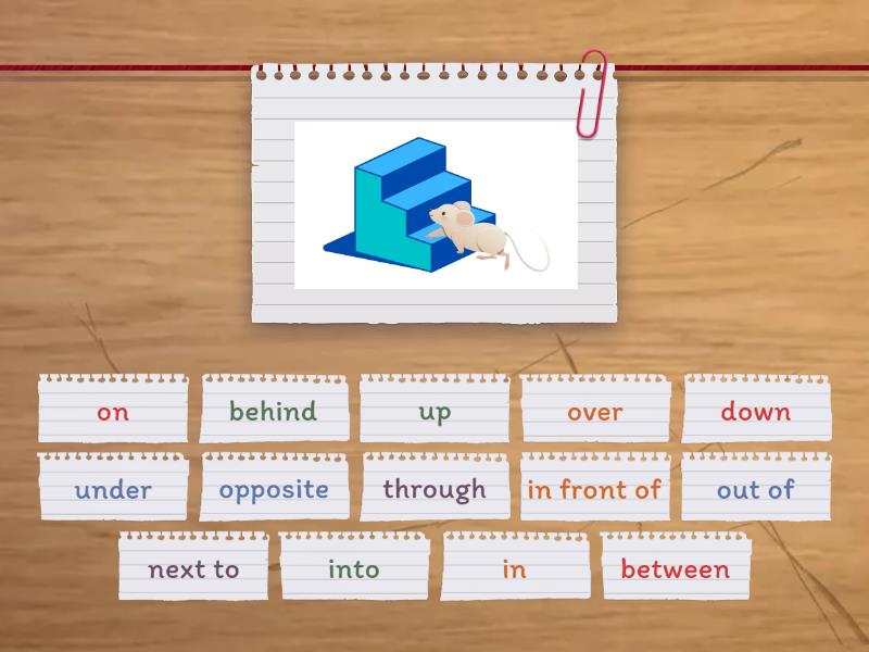 Prepositions - Find the match