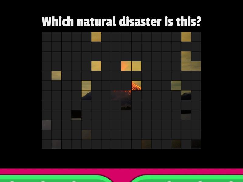 Natural Disasters - Image quiz