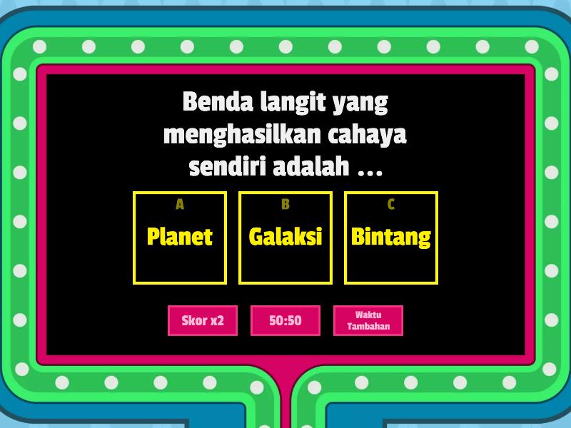 LATIHAN 1 - Gameshow Quiz