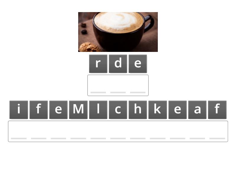 Deutschtour fit 7 Essen und Trinken - Anagram