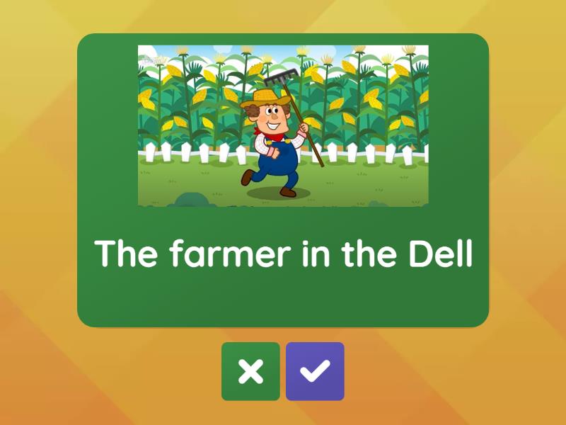 The Farmer in the Dell - Flash cards