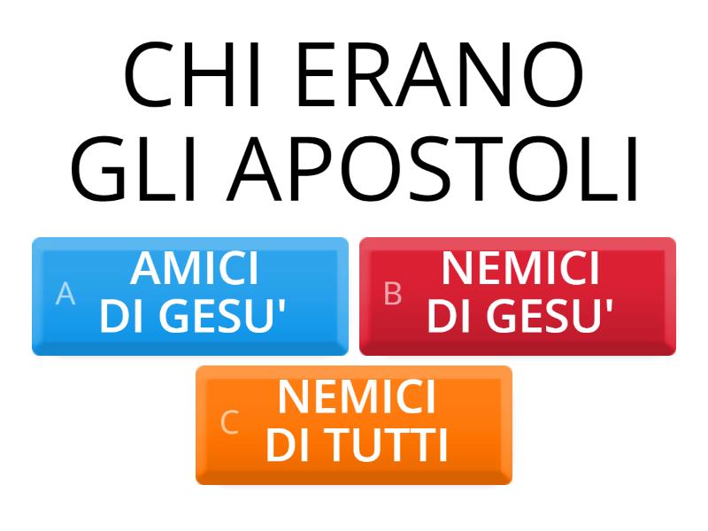 Quanti Erano Gli Apostoli Di Gesù GLI APOSTOLI - Quiz