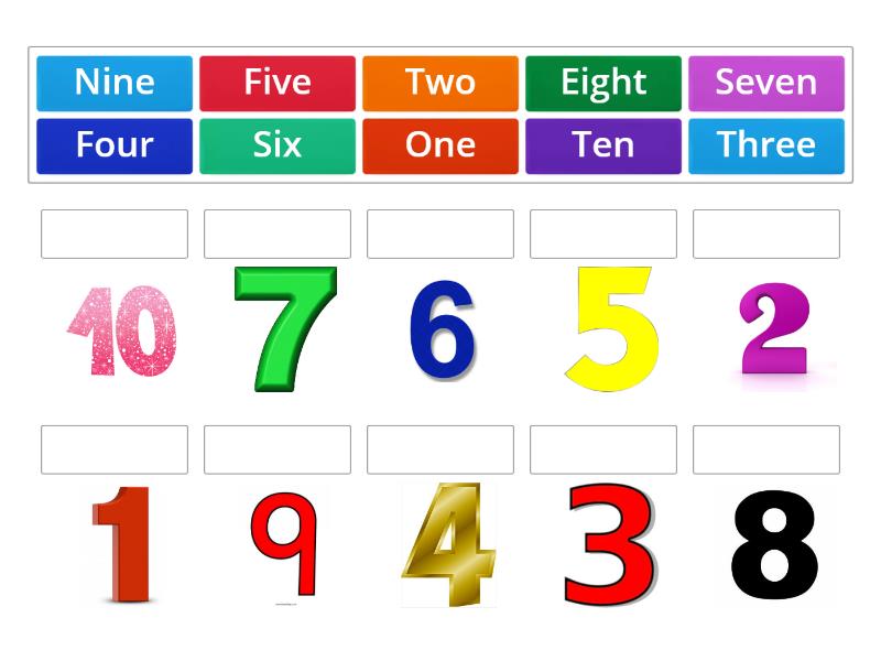 number-words-1-10-kg1a-match-up