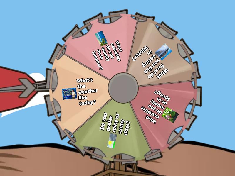 Weather and seasons - Random wheel