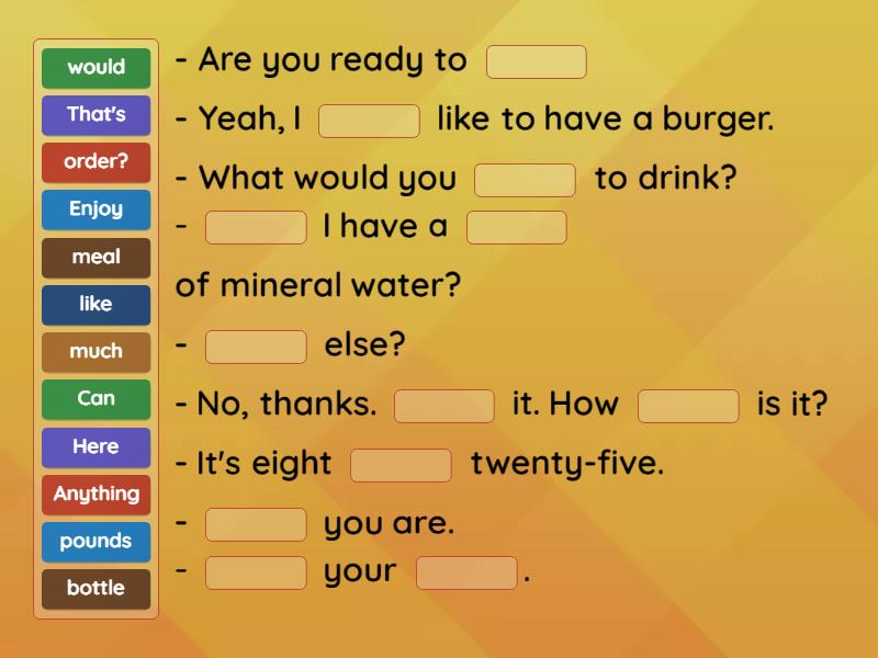Focus 1 Unit 2.6 - Complete the sentence