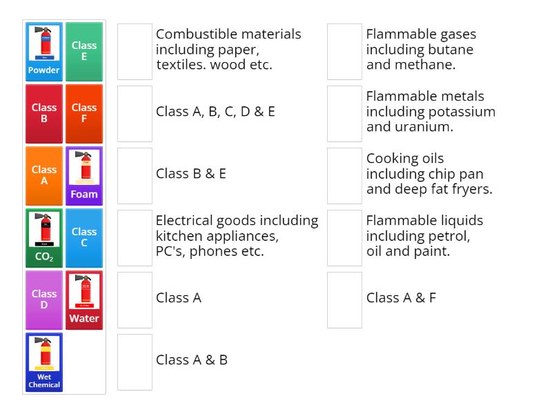 LTS L3 - H&S - Fire extinguishers - Match up