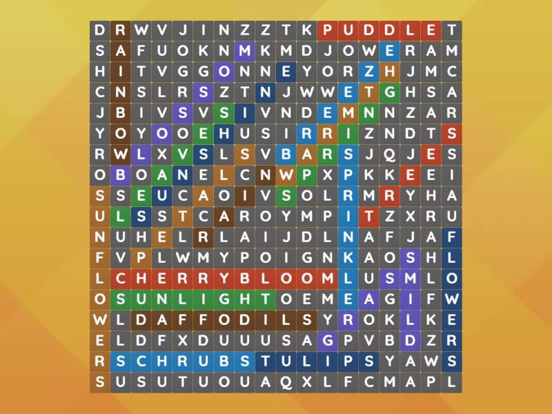 Spring - Wordsearch