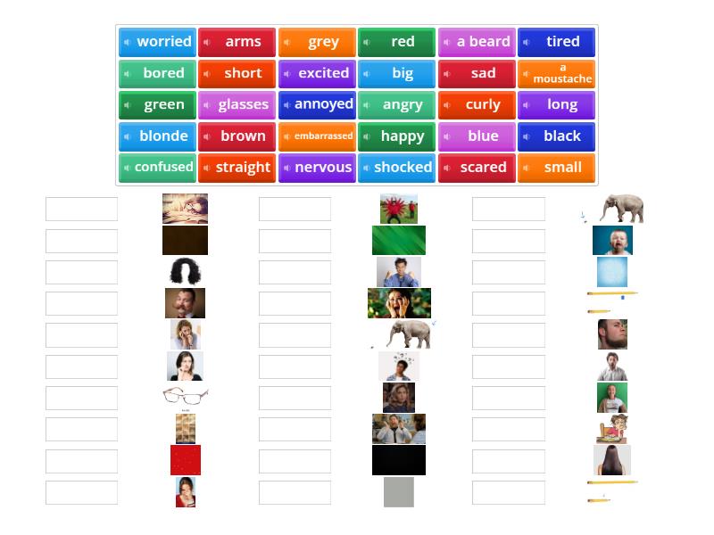 Describing people - Match up