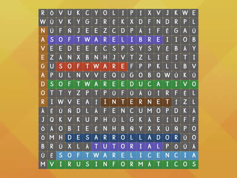 sopa de letras software - Wordsearch