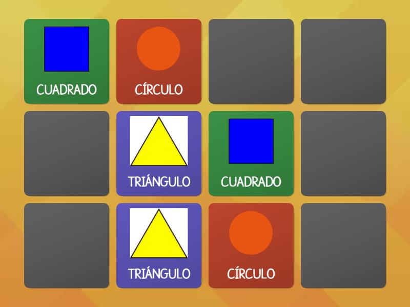 Encuentra los pares iguales de las figuras geometricas - Memory