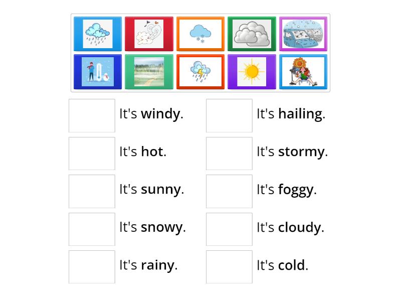 Match the weather - Match up