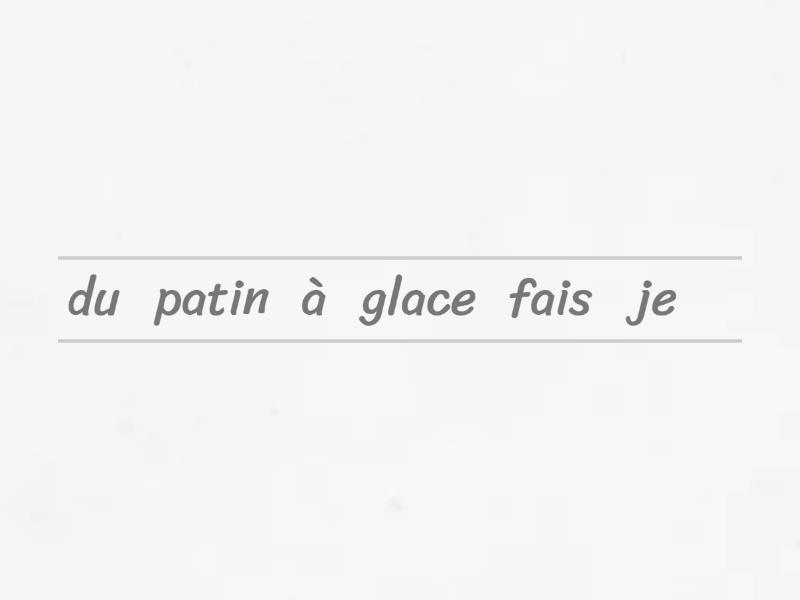 Qu'est-ce que tu fais? - Unjumble