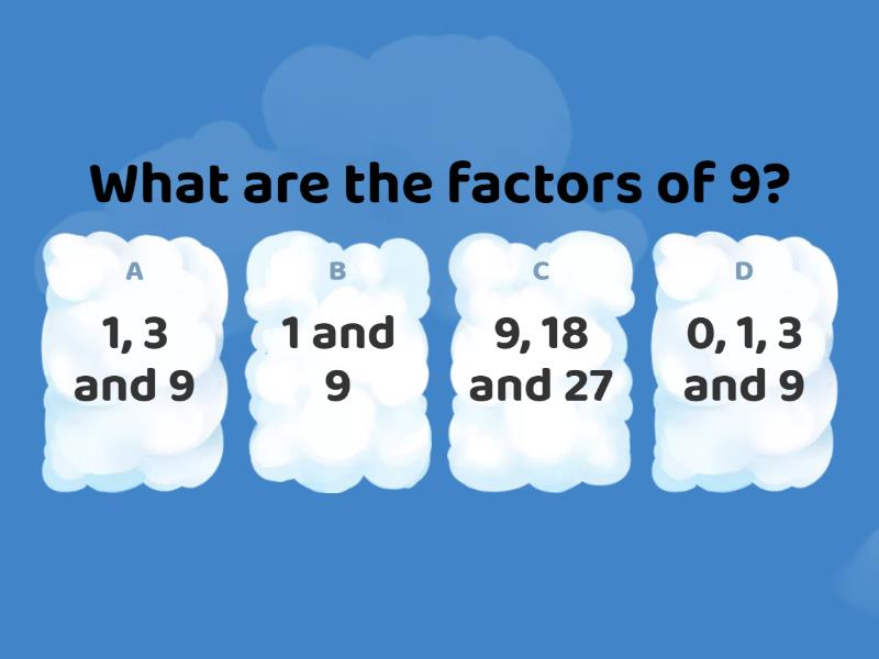 Factors Quiz