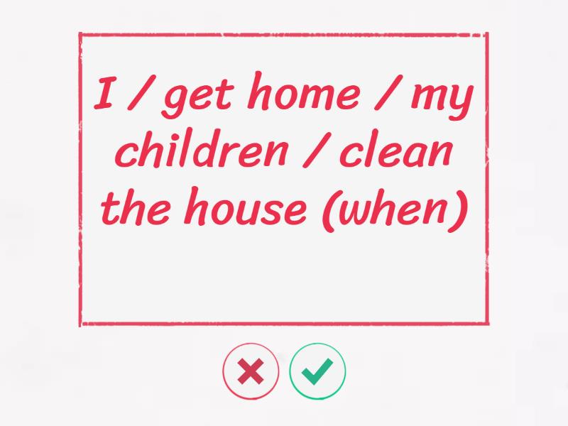 when & while - Flash cards