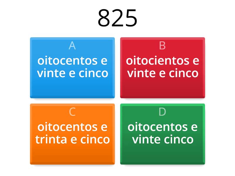 Numbers in Portuguese - Quiz