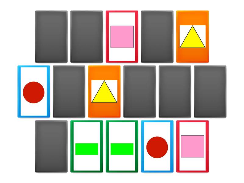 Memotest figuras geométricas - Matching pairs