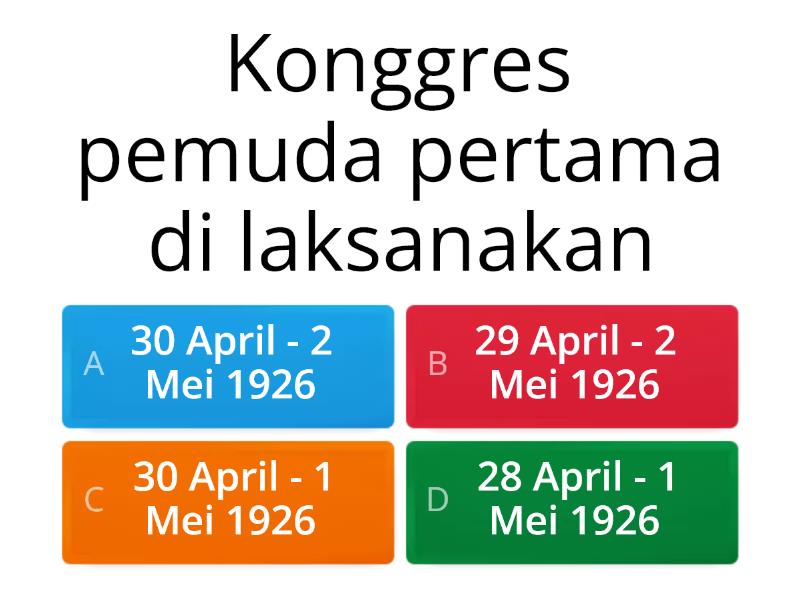 DIAGNOSTIK SUMPAH PEMUDA - Quiz