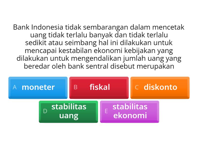 Soal Kebijakan Moneter Dan Kebijakan Fiskal - Quiz