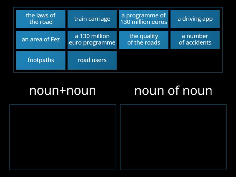 Roadmap B1+ 7C noun phrases - Group sort