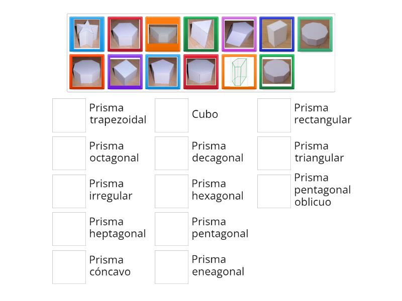 TIPOS DE PRISMAS - Match up