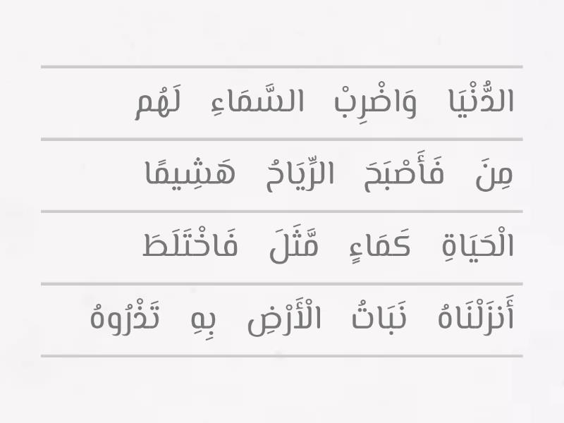 surah al kahf text arabic