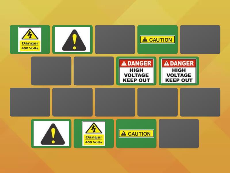 Electrical Signs - Matching pairs
