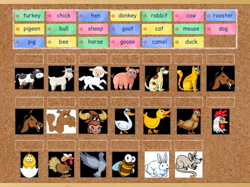 : Farm animals vocabulary word search puzzle 1 englishwsheets.com - 342 ...