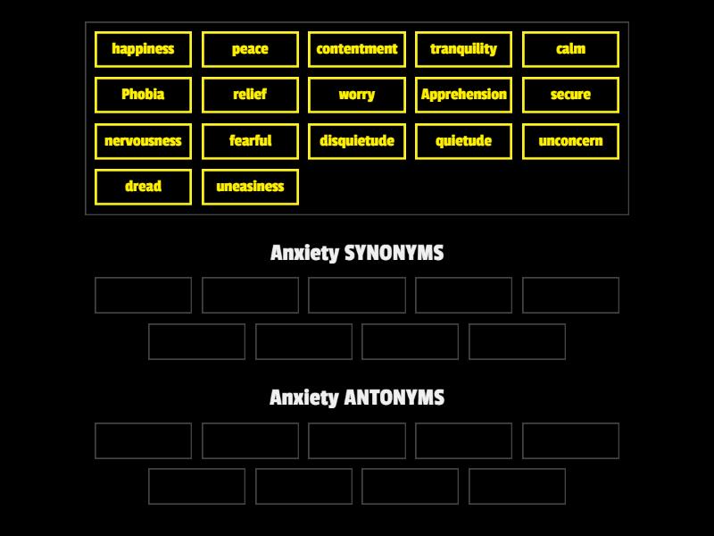 words-associated-with-anxiety-group-sort