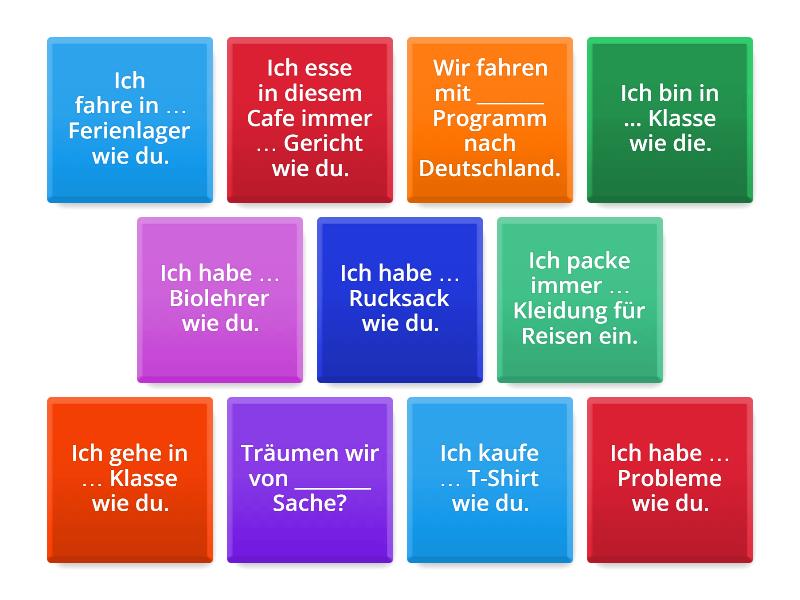 Dieselbe/ dasselbe/ derselbe/ denselben ... - Flip tiles