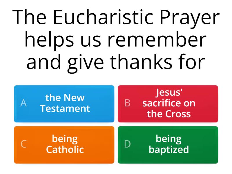 The Liturgy Of The Eucharist - Quiz