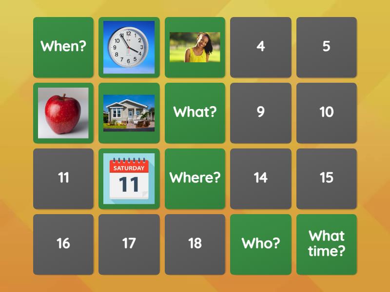 Wh Questions 7 - Matching pairs