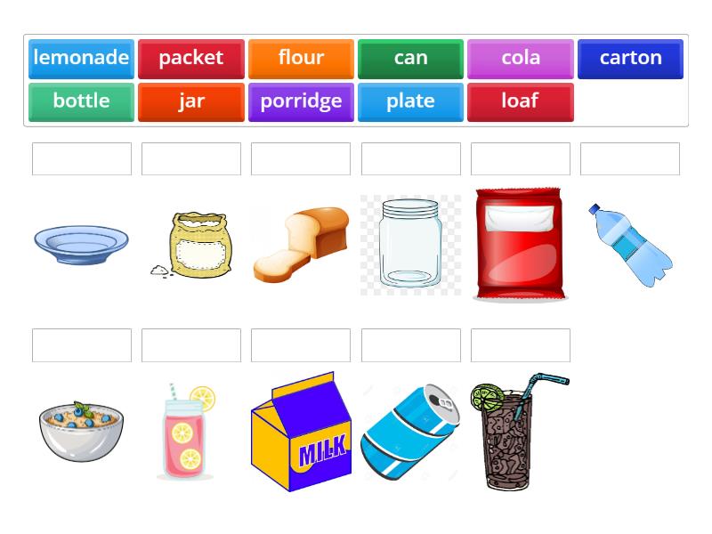 Unit 6 Food - Match up