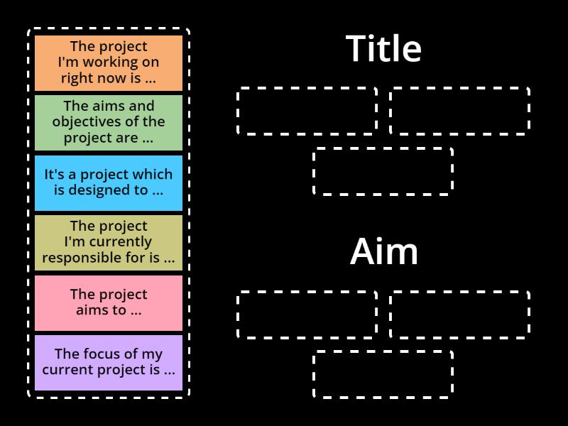 Describing your project - Group sort