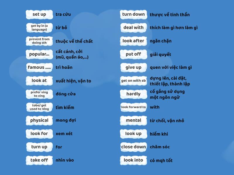 Vocab 16 05 match up