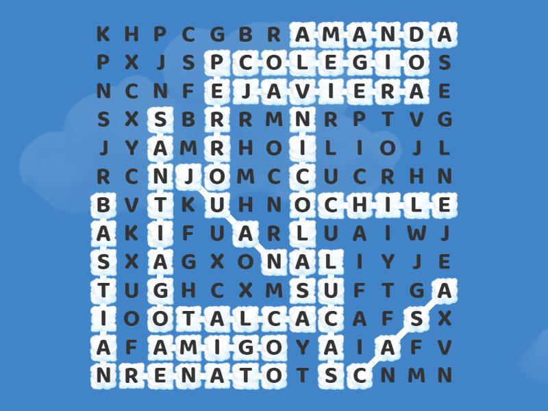 Sopa De Letras Sustantivos Propios Y Comunes Wordsearch 6800