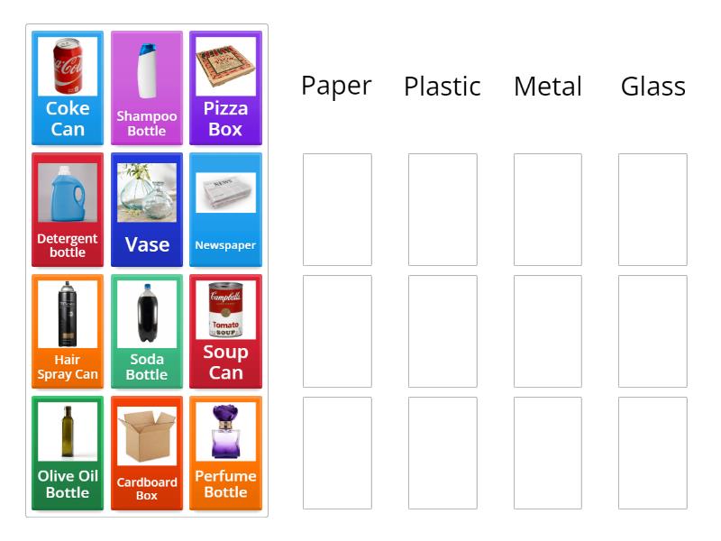 Recycling Sorting Game - Group sort