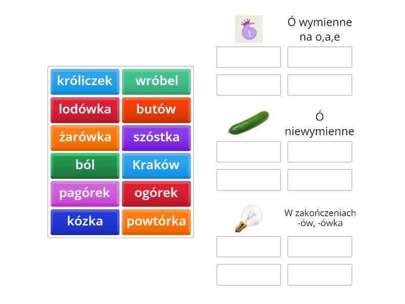 Ortografia: Ó - Group sort