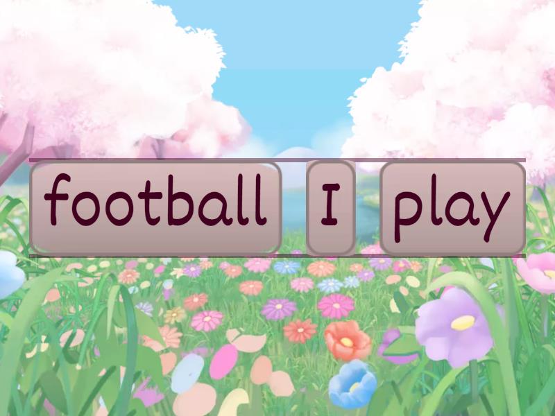 Present simple sentences - Unjumble