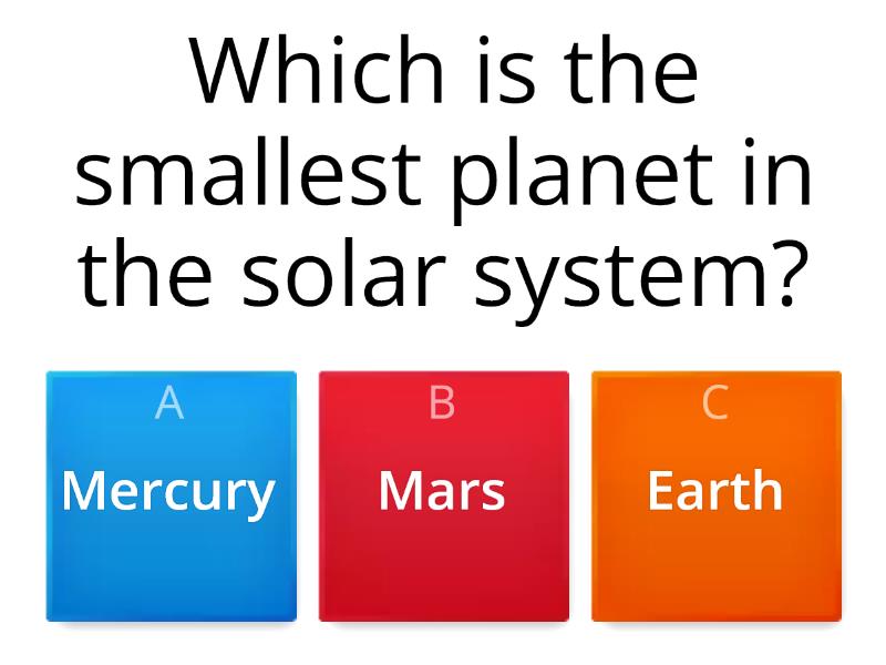 solar system - Quiz