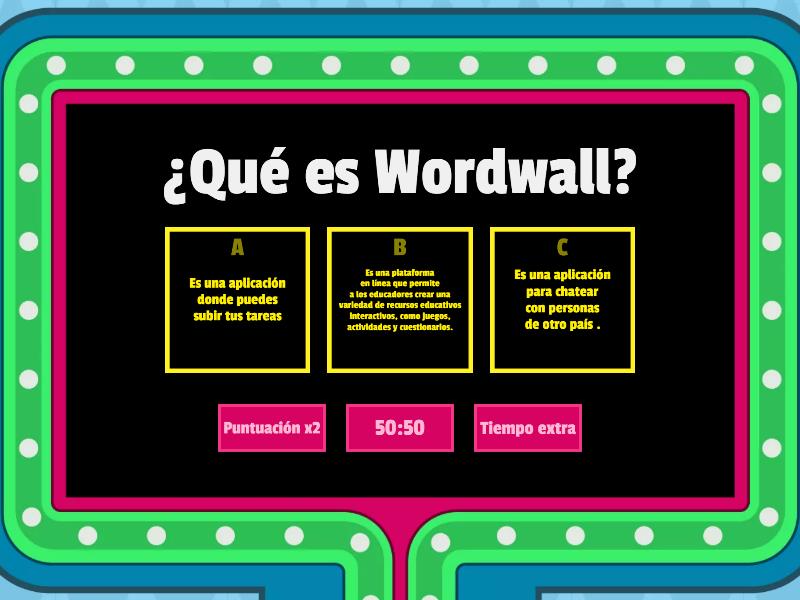 Wordwall - Gameshow Quiz