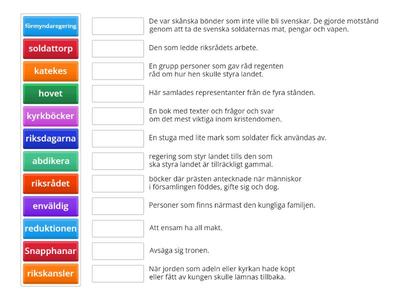 Stormaktstiden - Match up